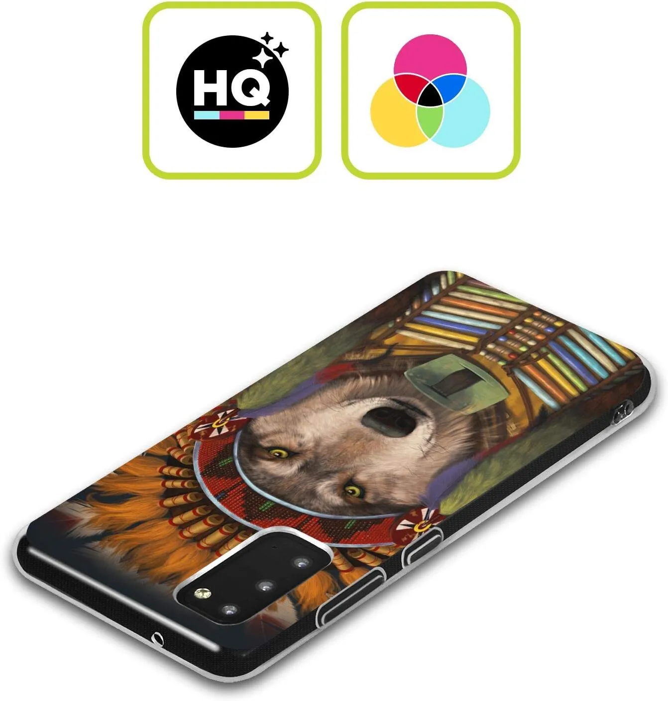 Head Case Designs Officially Licensed Vincent HIE Wolf Spirit Chief Canidae Soft Gel Case Compatible with Samsung Galaxy S24  5G