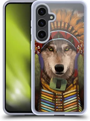 Head Case Designs Officially Licensed Vincent HIE Wolf Spirit Chief Canidae Soft Gel Case Compatible with Samsung Galaxy S24  5G
