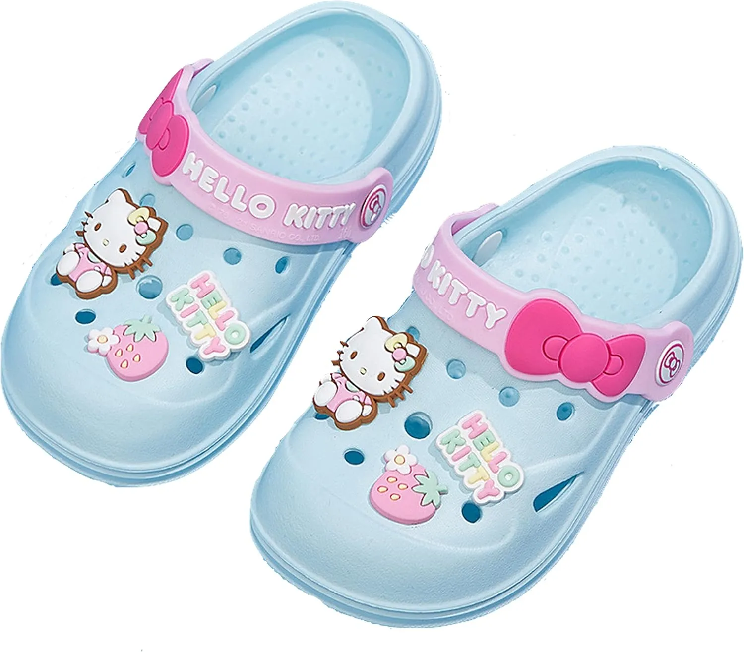 Hello Kitty Clogs Slip on Water Shoes Casual Summer for Girls Kids Children
