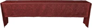 Heritage Lace OL-1995MSDP Dark Paprika Oak Leaf Mantle Scarf