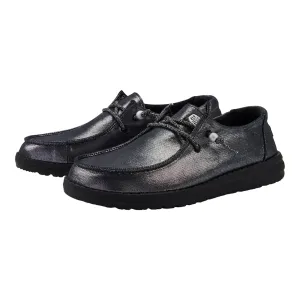 Hey Dude Wendy Metallic Shine Black