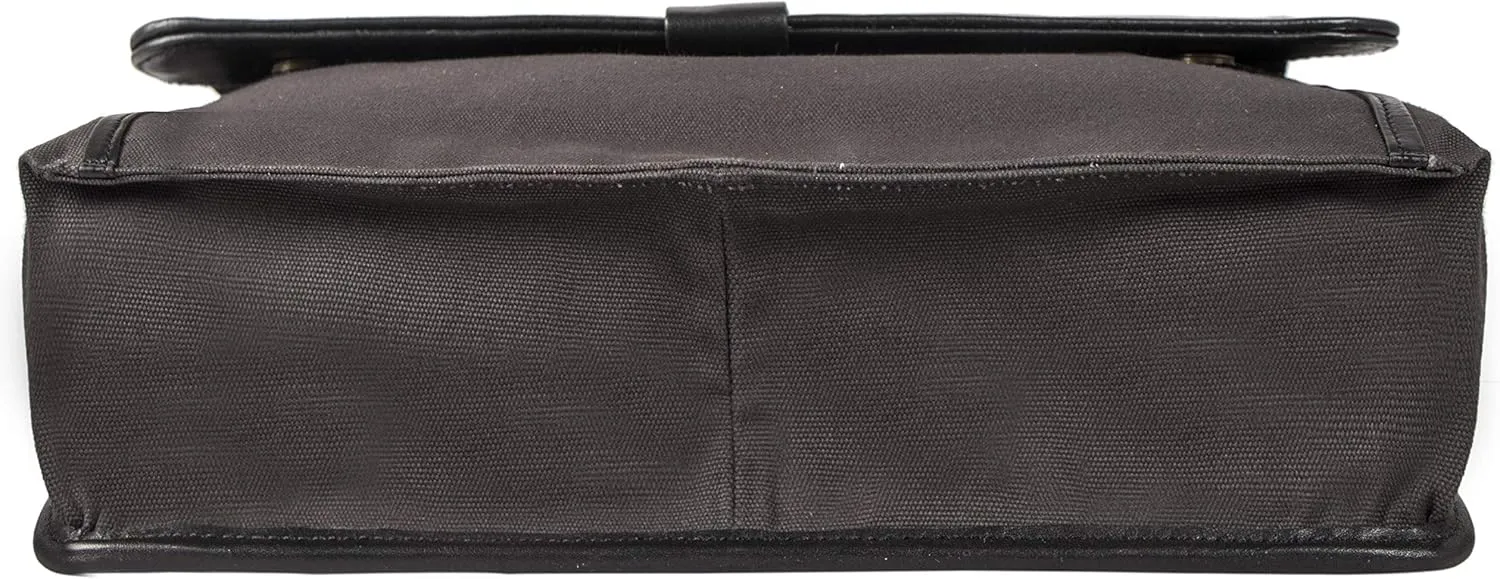 Hidesign Aiden Genuine Leather Medium Crossbody Men/Women Shoulder Messenger Bag/Travel Bag / 10.5" iPad Bag, Charcoal