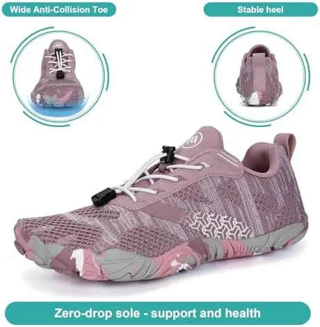 Hike Barefoot Shoes Women Men Non-Slip Healthy Barefoot Shoes Womens Mens Breathable Fashion Trail Rnning Hiking Shoe Womens Mens Wide Toe Zero Drop Shoe