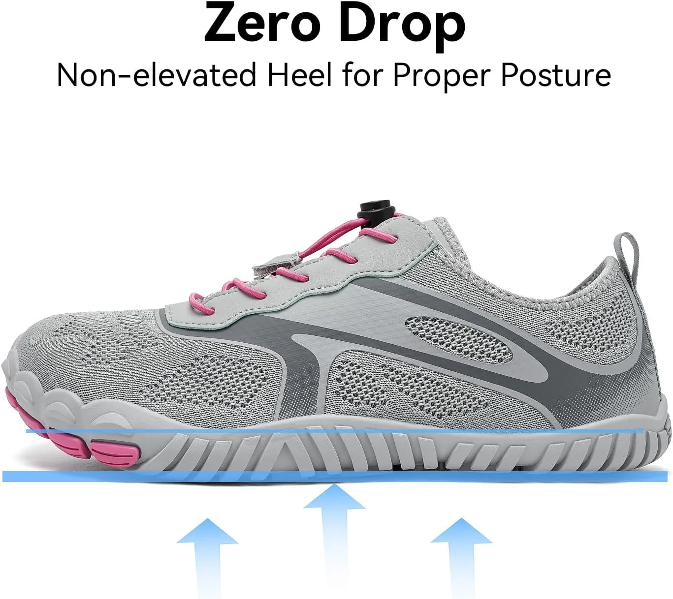 HOBIBEAR Barefoot Shoes for Women Men Wide Toe Box Zero Drop Cross-Training Minimalist Unisex
