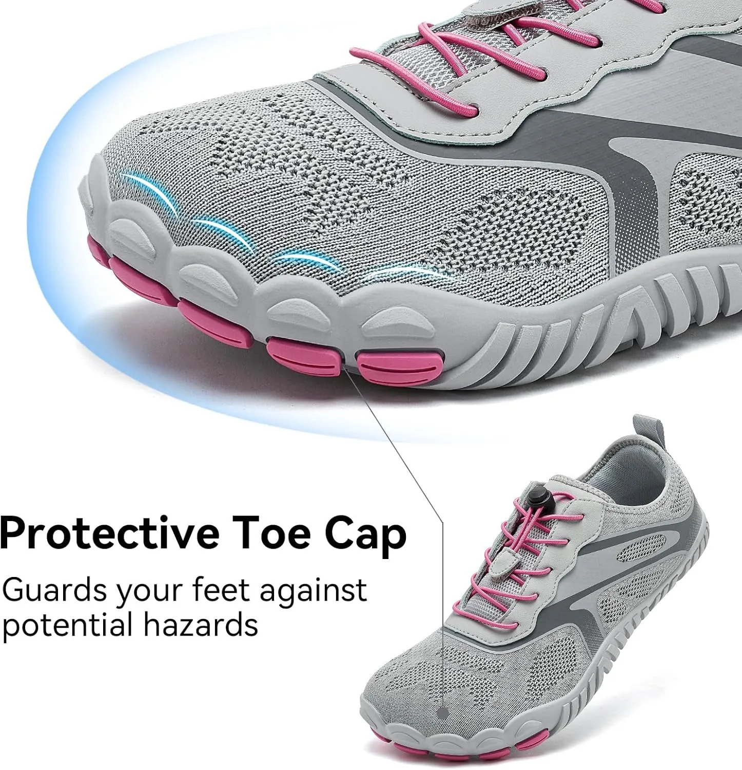 HOBIBEAR Barefoot Shoes for Women Men Wide Toe Box Zero Drop Cross-Training Minimalist Unisex