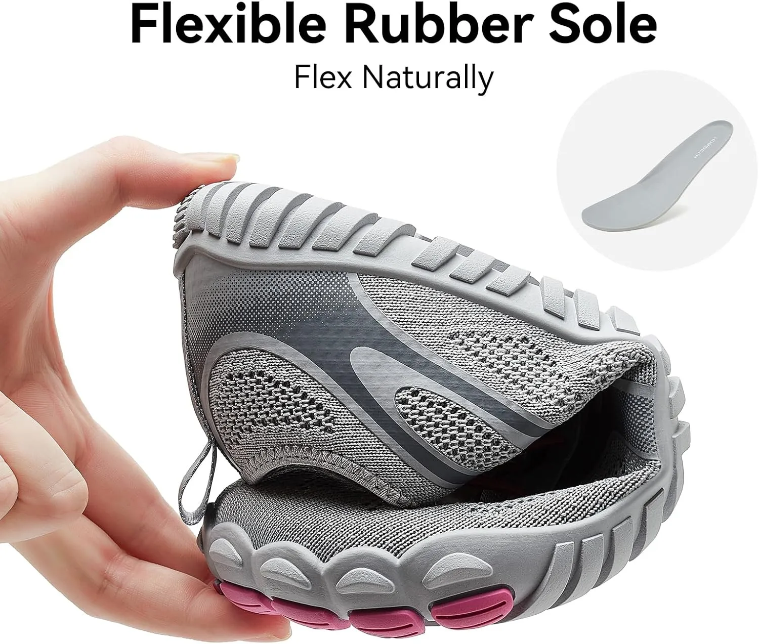 HOBIBEAR Barefoot Shoes for Women Men Wide Toe Box Zero Drop Cross-Training Minimalist Unisex