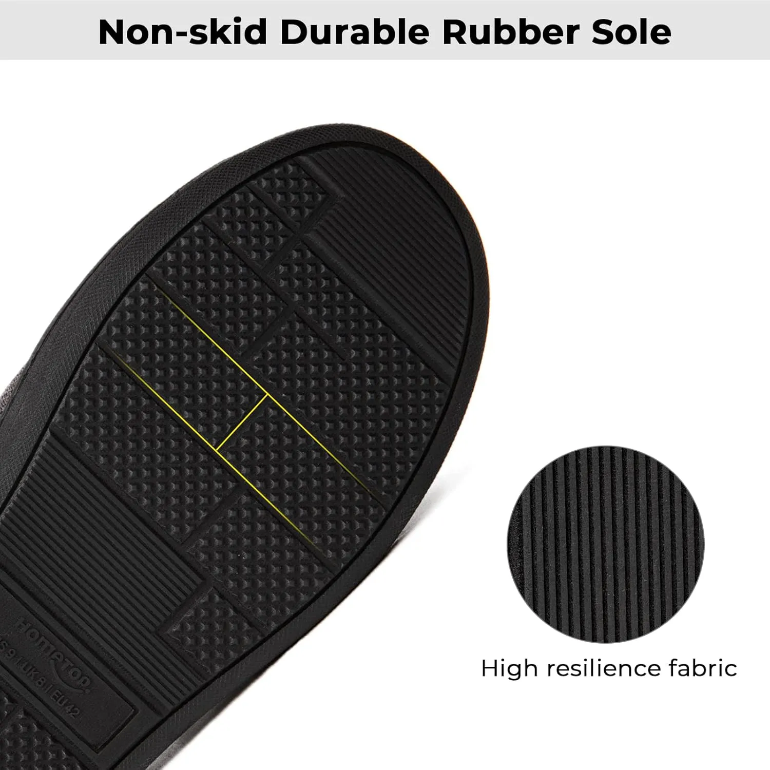 HomeTop Men's House Slippers Memory Foam Shoes Moccasins Style Indoor Outdoor Classic Breathable Premium Microsuede Washable Slippers