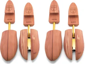 HOUNDSBAY Cedar Shoe Tree - Shoe Trees for Men & Women, Sneakers, Widener & Shaper
