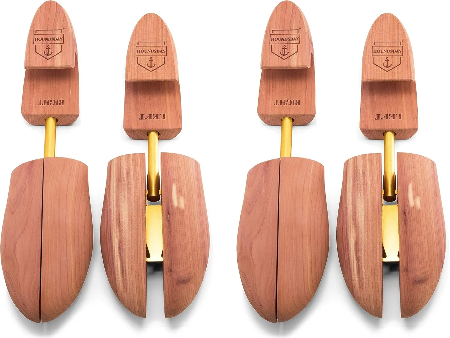 HOUNDSBAY Cedar Shoe Tree - Shoe Trees for Men & Women, Sneakers, Widener & Shaper
