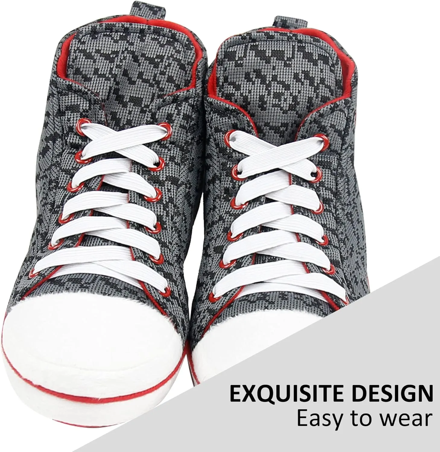 House Sneaker Slippers for Men Warm Winter Funny Cozy Indoor Sneakers Slipper Shoes Boys
