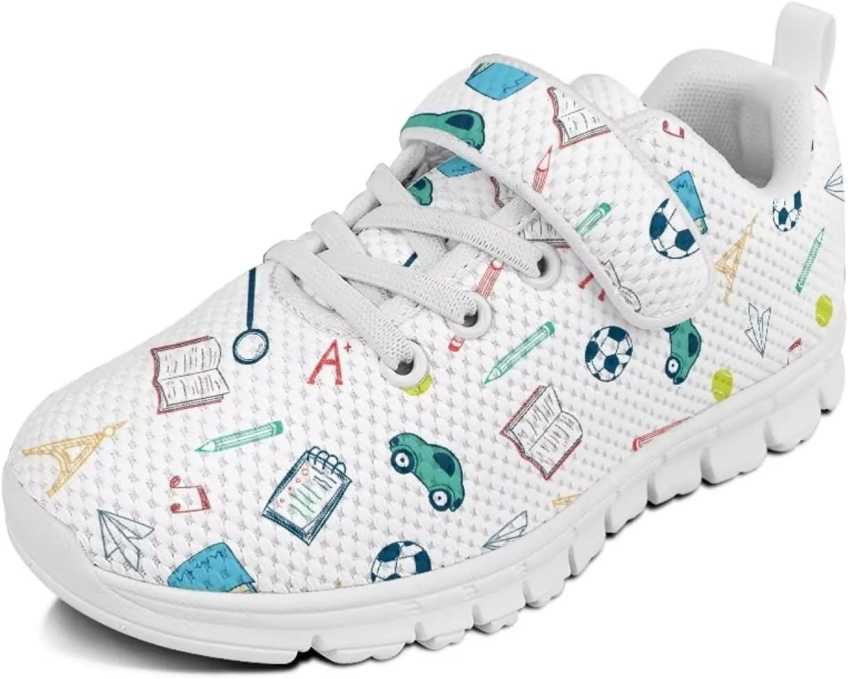 Howilath Little Kid Sneakers One Strap Sports Shoes Sneakers for Boys Anti-Skid Running Tennis Shoes