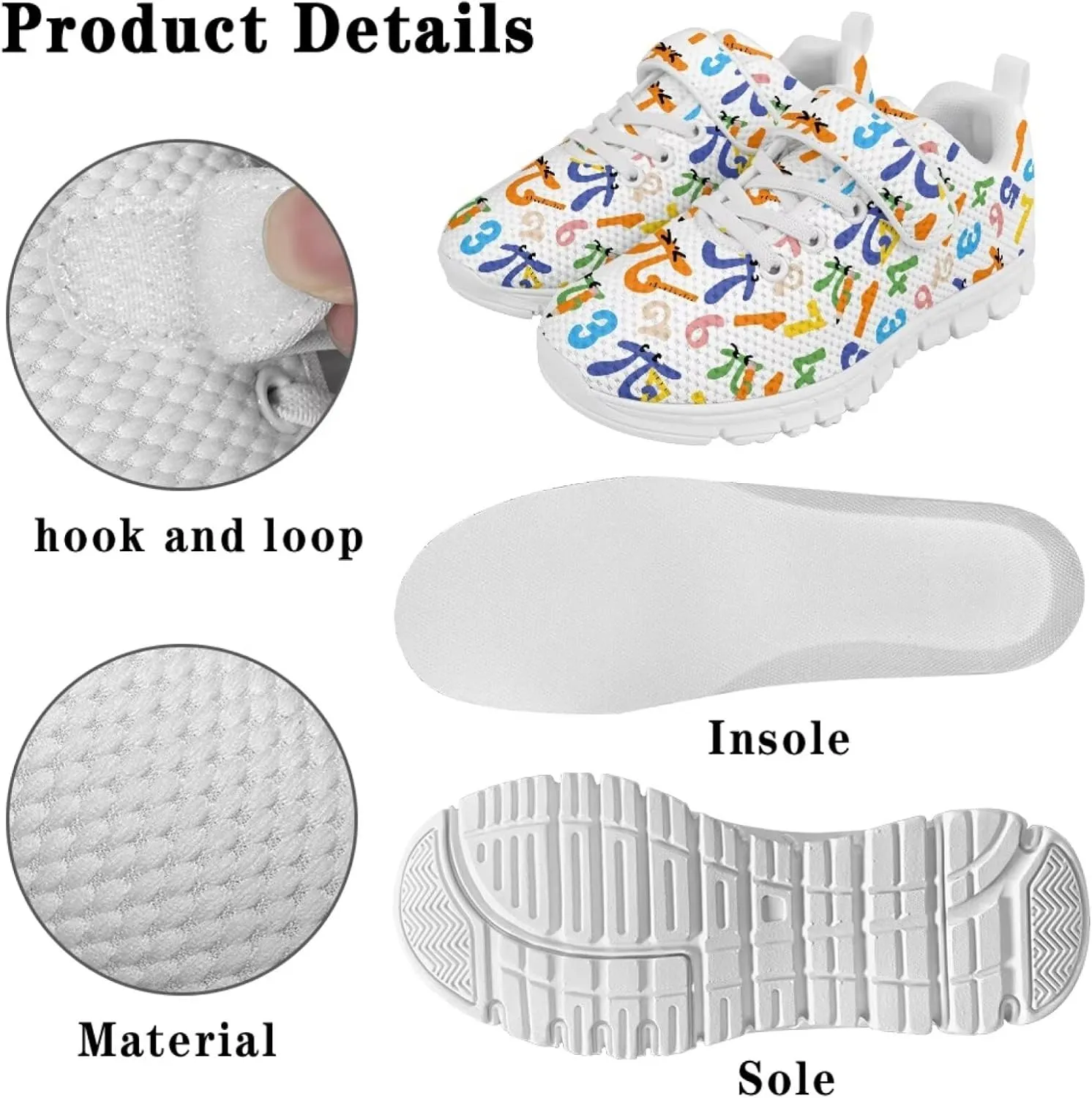 Howilath Little Kid Sneakers One Strap Sports Shoes Sneakers for Boys Anti-Skid Running Tennis Shoes