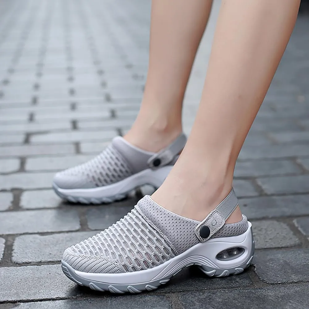 Hrtesus Women's Orthopedic Clogs with Air Cushion Support to Reduce Back and Knee Pressure, Slip-on Orthopedic Clogs for Women