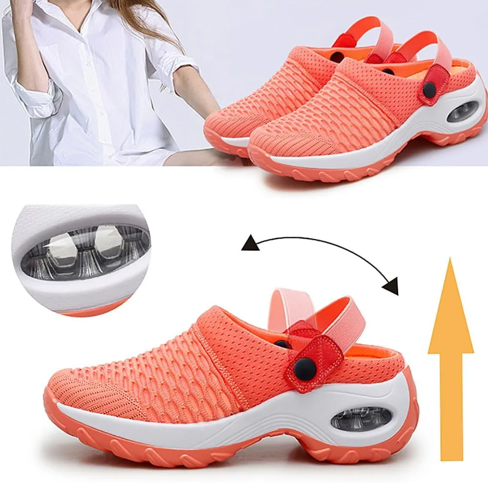 Hrtesus Women's Orthopedic Clogs with Air Cushion Support to Reduce Back and Knee Pressure, Slip-on Orthopedic Clogs for Women