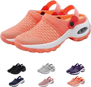 Hrtesus Women's Orthopedic Clogs with Air Cushion Support to Reduce Back and Knee Pressure, Slip-on Orthopedic Clogs for Women