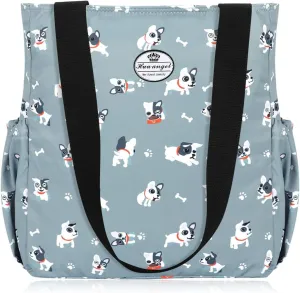 HUA ANGEL Floral Tote Bag - Casual Shoulder Bag Daily Tote Bag with Zipper Gym Travel Shopping Work Handbag for Women