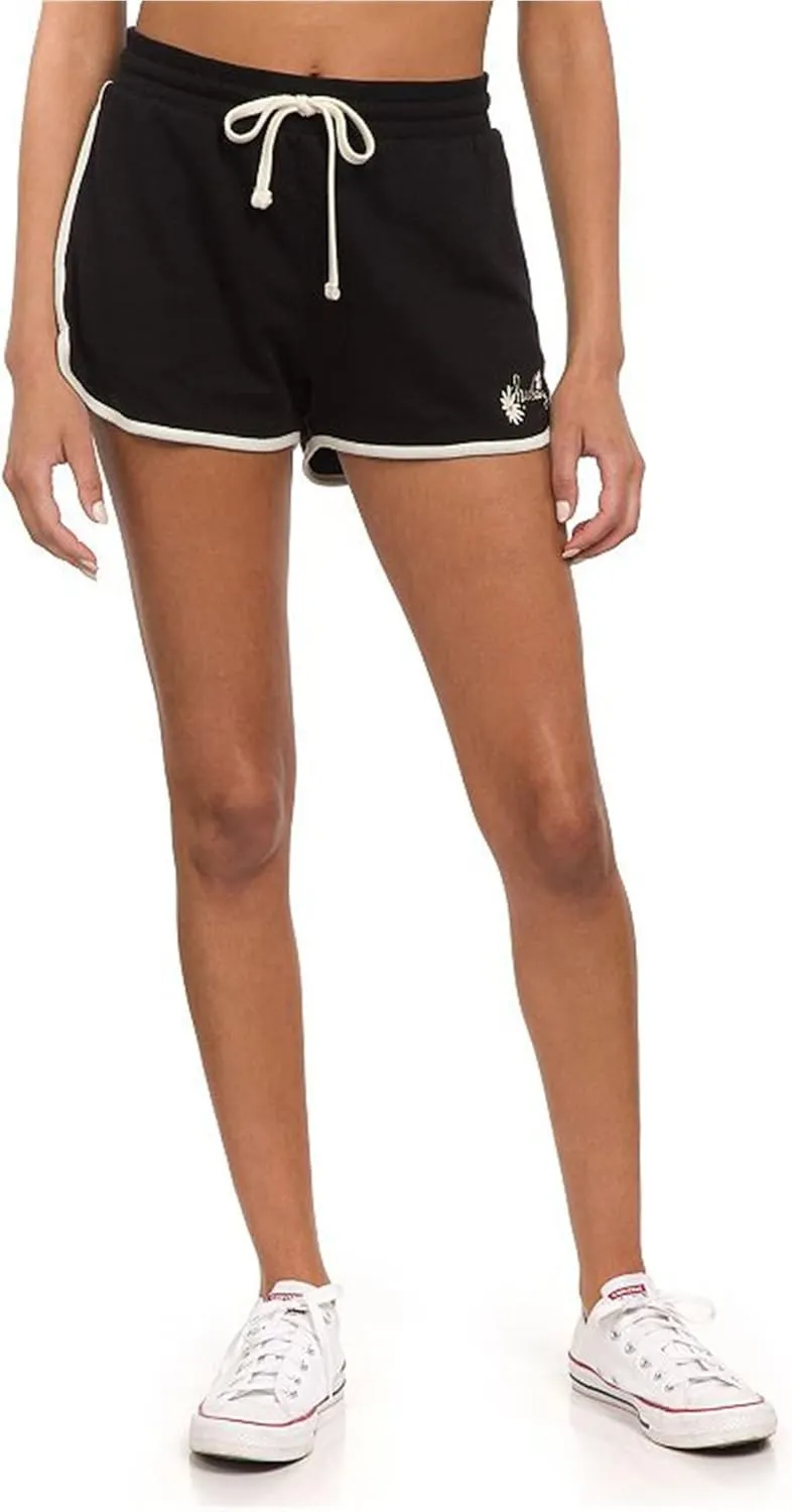 Hurley Womens Daisy Sign Dolphin Casual Walking Shorts, Black, Small