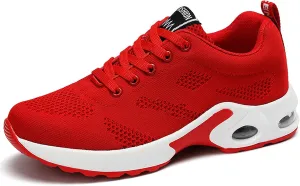 ihinzry Women's Air Running Shoes Lightweight Comfortable Non-Slip Walking Shoe Outdoor Breathable Fashion Mesh Sneakers