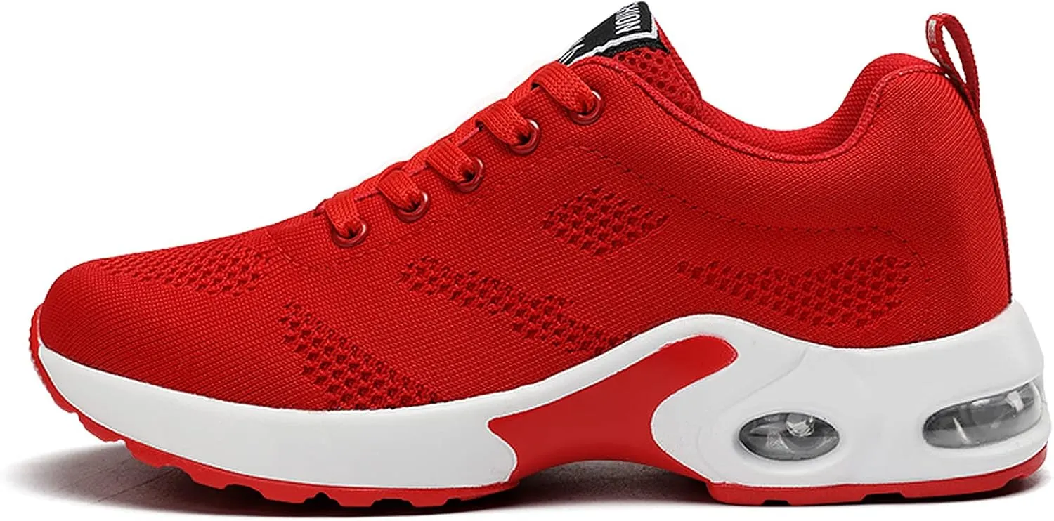 ihinzry Women's Air Running Shoes Lightweight Comfortable Non-Slip Walking Shoe Outdoor Breathable Fashion Mesh Sneakers