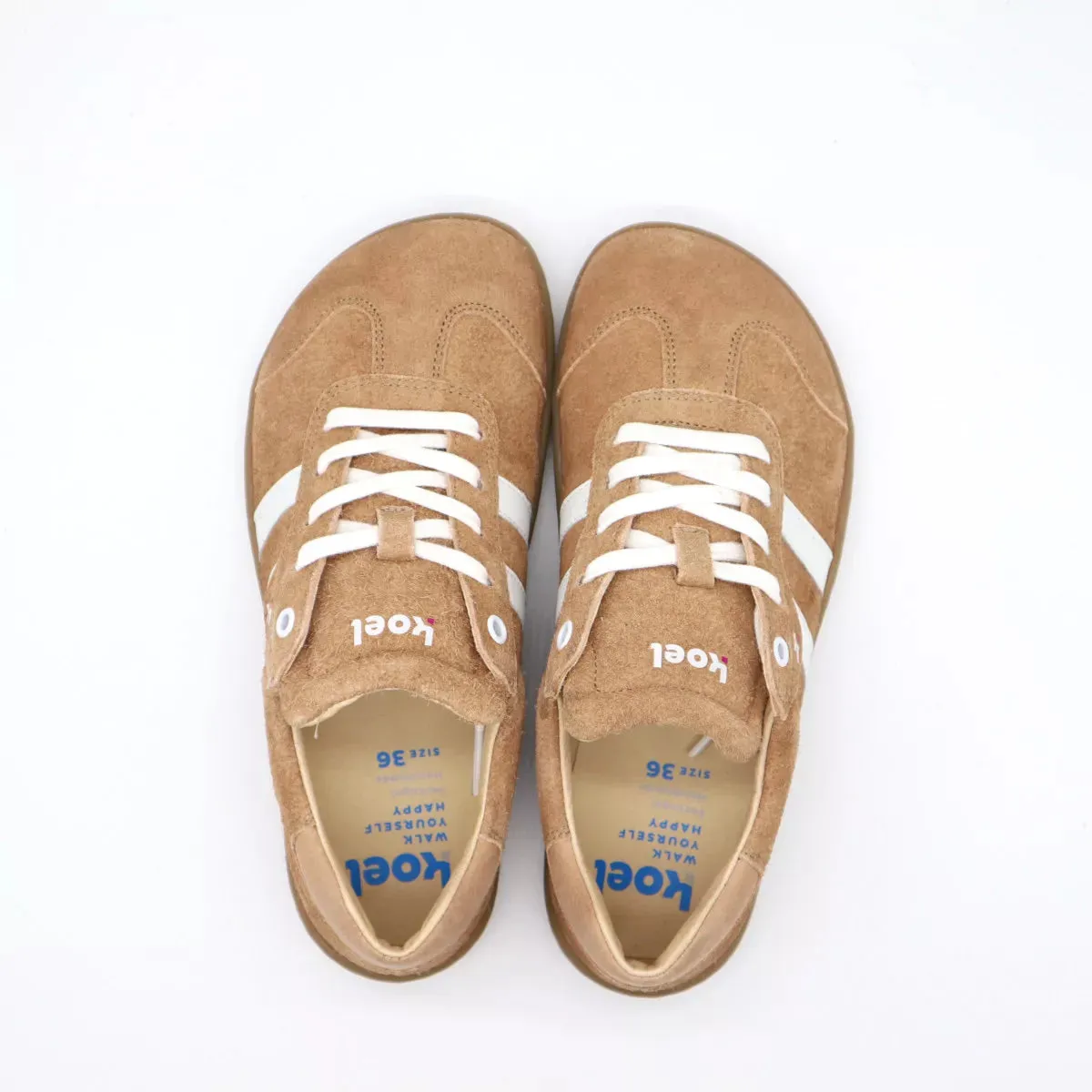 Ila Wild KL beige Suede Barefoot Ladies Sneakers