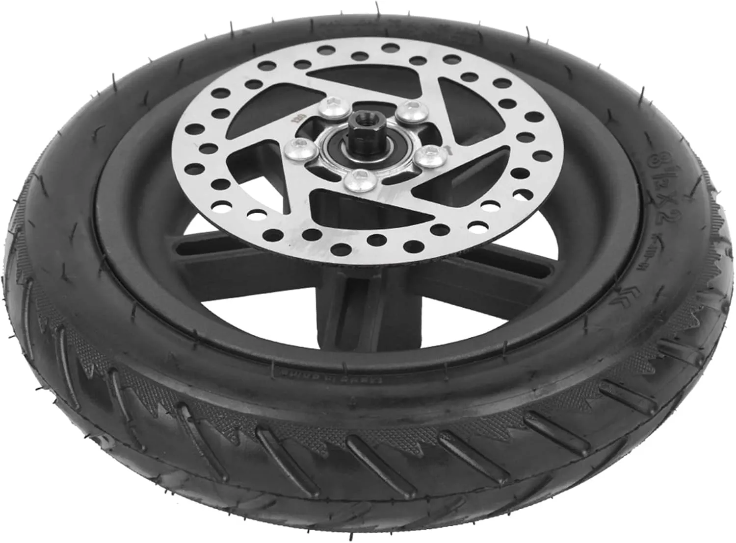 Inflatable Rear Wheel Shock Absorbing 120 Disc Brake Accessory Flexible Replacement Tire Kit Driving in Snow and Rain Buffer Memory for Electric Scooter