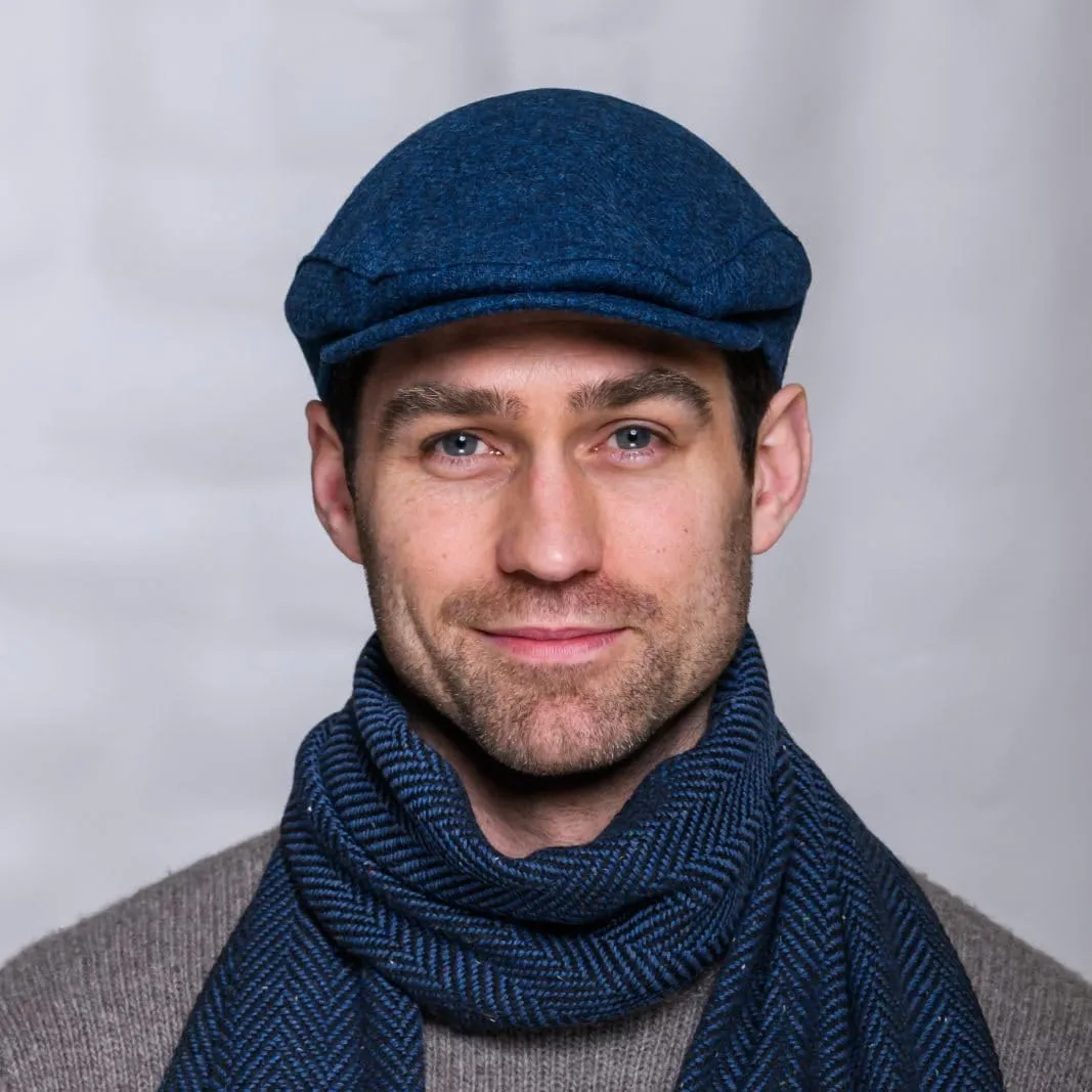 Irish Tweed Trinity Flat Cap, 100% Tweed, Made in Ireland