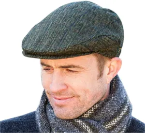 Irish Tweed Trinity Flat Cap, 100% Tweed, Made in Ireland