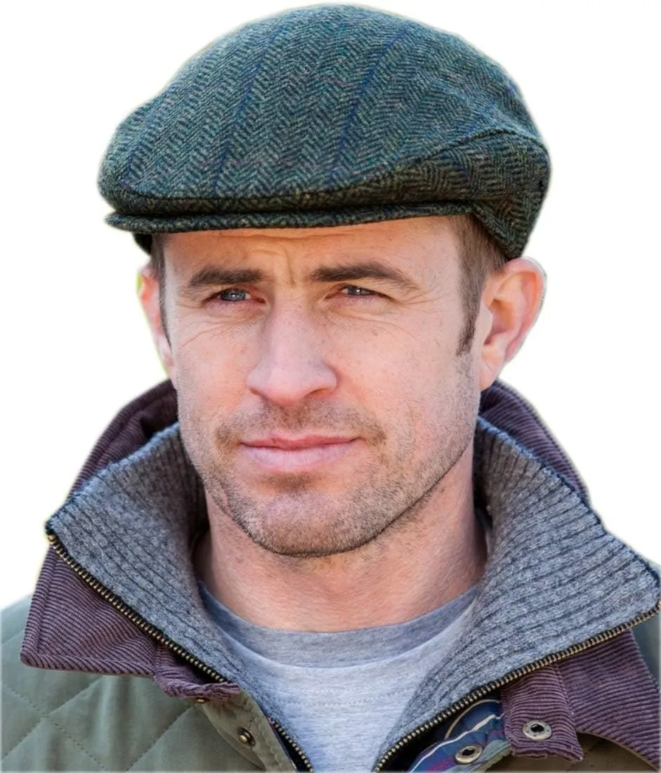 Irish Tweed Trinity Flat Cap, 100% Tweed, Made in Ireland