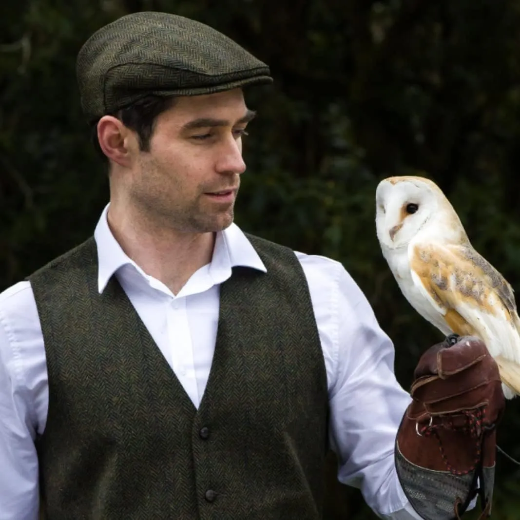 Irish Tweed Trinity Flat Cap, 100% Tweed, Made in Ireland