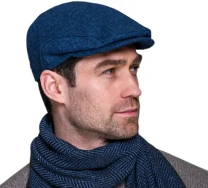 Irish Tweed Trinity Flat Cap, 100% Tweed, Made in Ireland