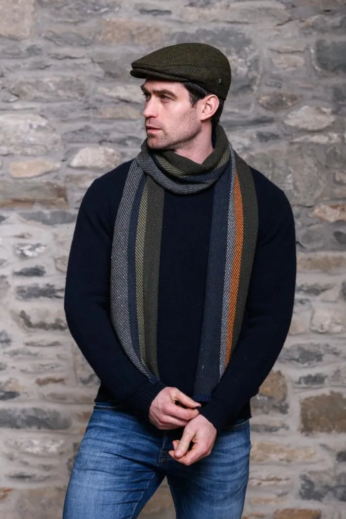 Irish Tweed Trinity Flat Cap, 100% Tweed, Made in Ireland