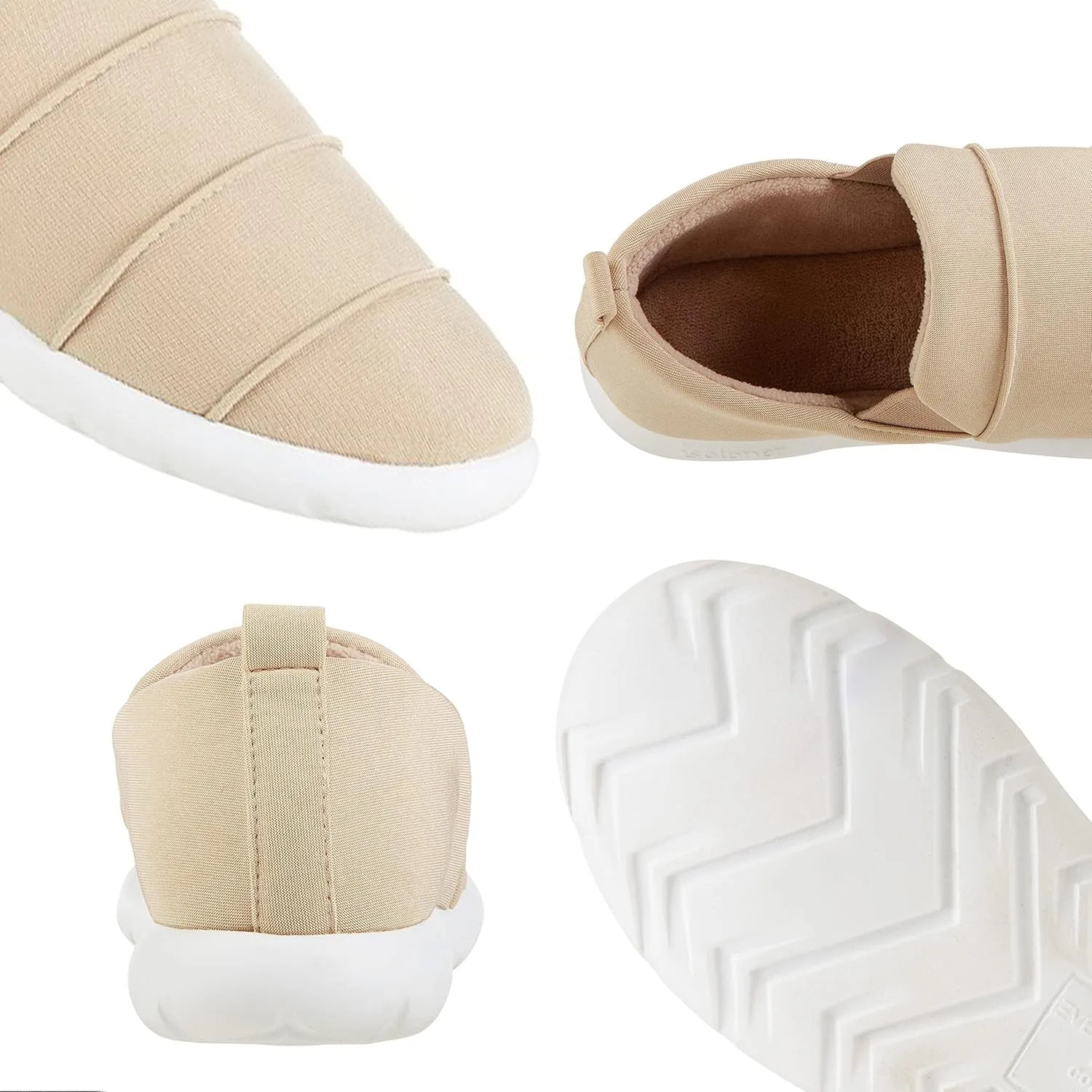 isotoner Zenz Women's Serenity Stretch Satin Slipper, Slip-On Shoe