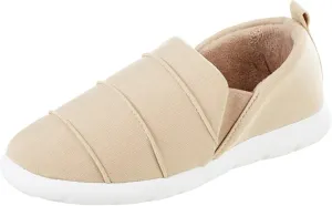 isotoner Zenz Women's Serenity Stretch Satin Slipper, Slip-On Shoe