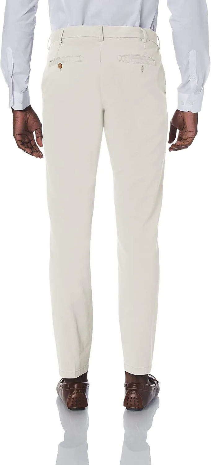 IZOD Men's Saltwater Stretch Flat Front Fit Chino Pant