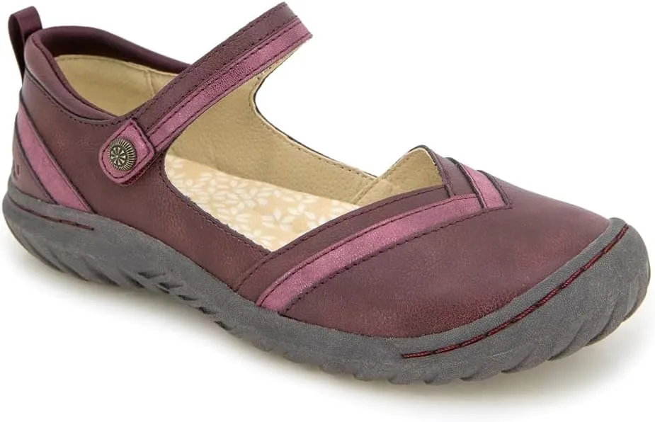JBU Women's Raven Fashion Comfort Casual Classic Mary Jane Flat