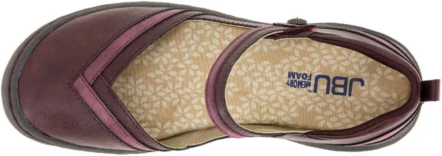 JBU Women's Raven Fashion Comfort Casual Classic Mary Jane Flat
