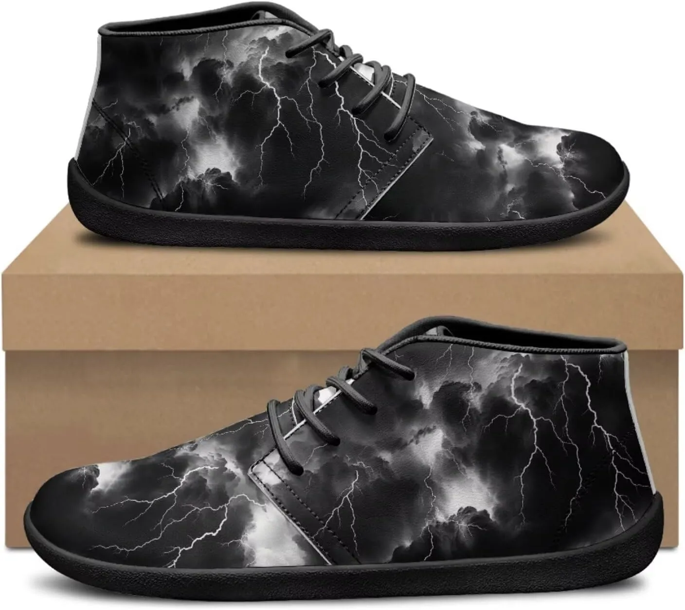 Jeiento 3D Lightning Barefoot Running Shoes for Men | Men's Running Shoes | Minimalist Wide Toe Box Shoes