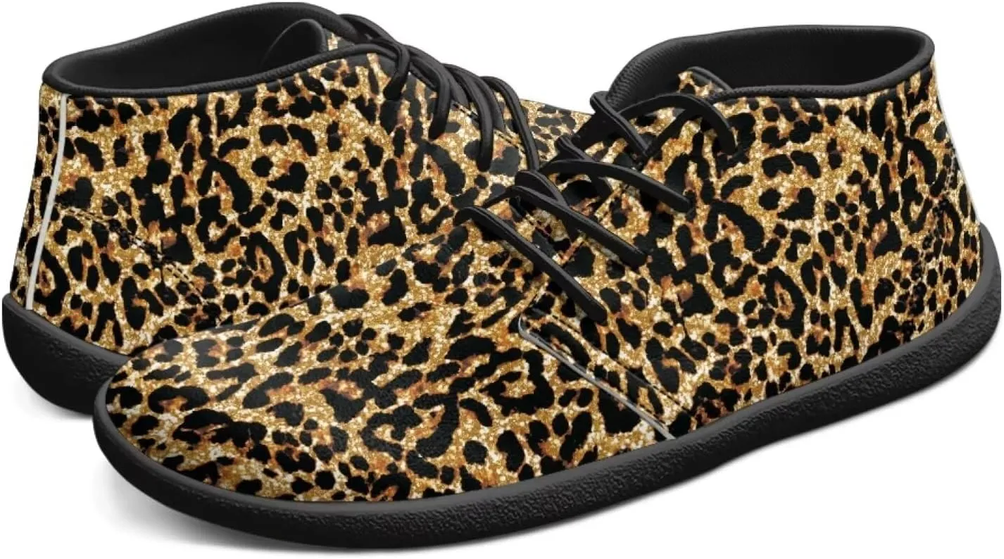 Jeiento Fish Scale Print Mens Barefoot Walking Shoes with Rubber Sole Zero Drop Sole