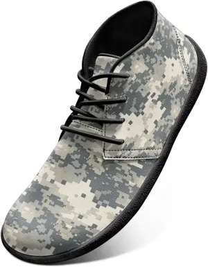 Jeiento Men Barefoot Shoes Camouflage - Wide Toe Box Camo Zero Drop Sole Walking Shoes
