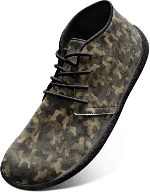 Jeiento Men Barefoot Shoes Camouflage - Wide Toe Box Camo Zero Drop Sole Walking Shoes