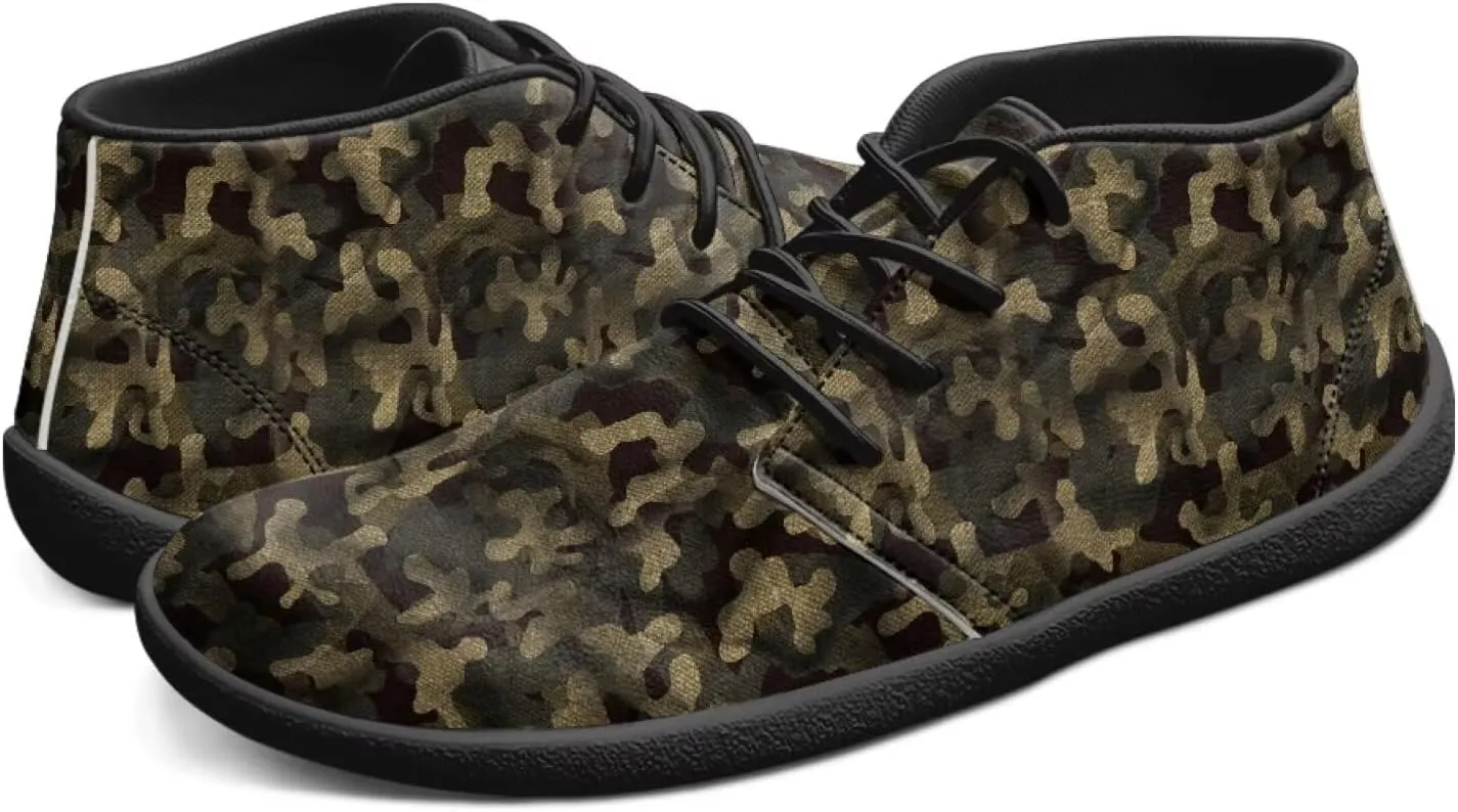 Jeiento Men Barefoot Shoes Camouflage - Wide Toe Box Camo Zero Drop Sole Walking Shoes