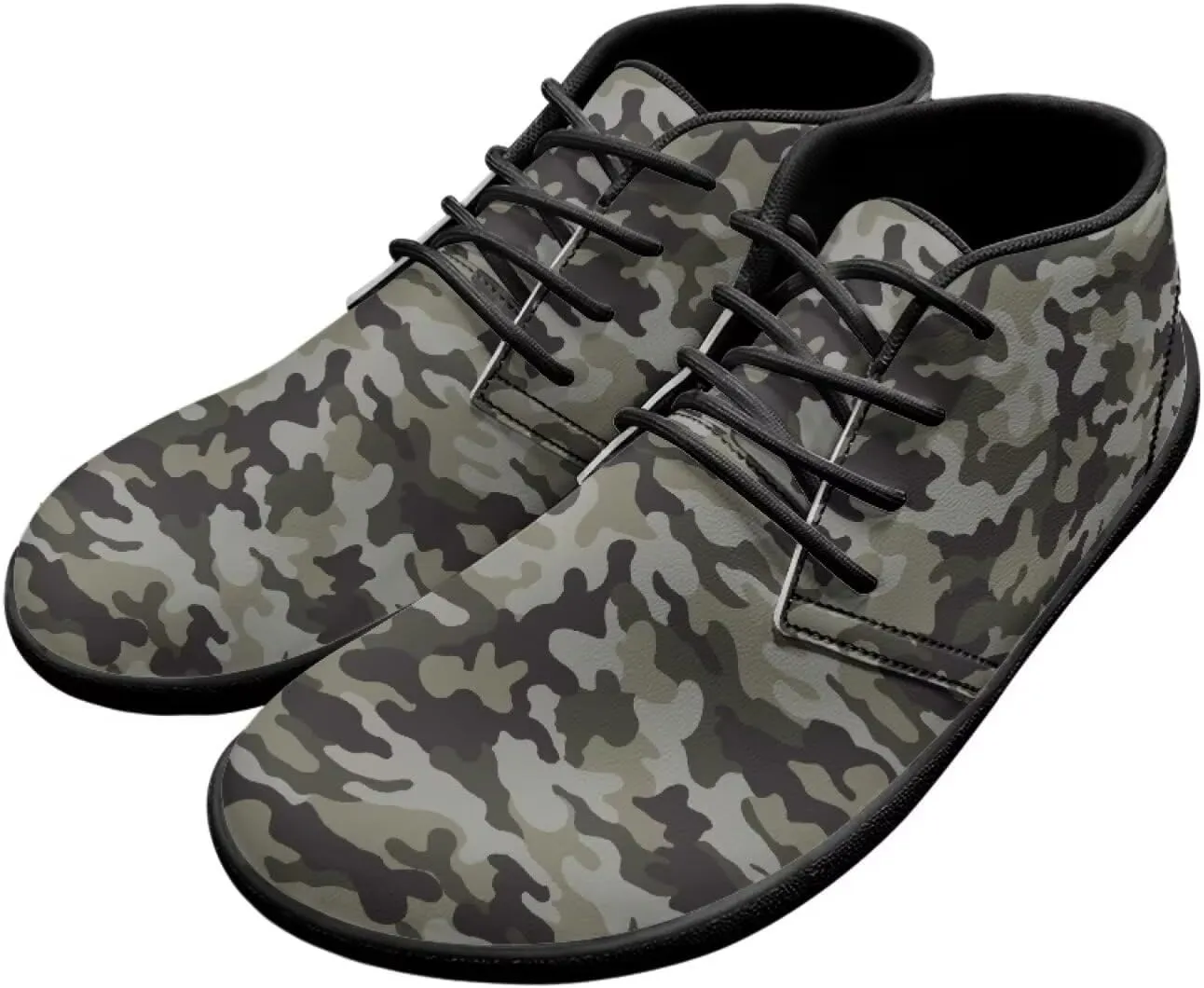 Jeiento Men Barefoot Shoes Camouflage - Wide Toe Box Camo Zero Drop Sole Walking Shoes