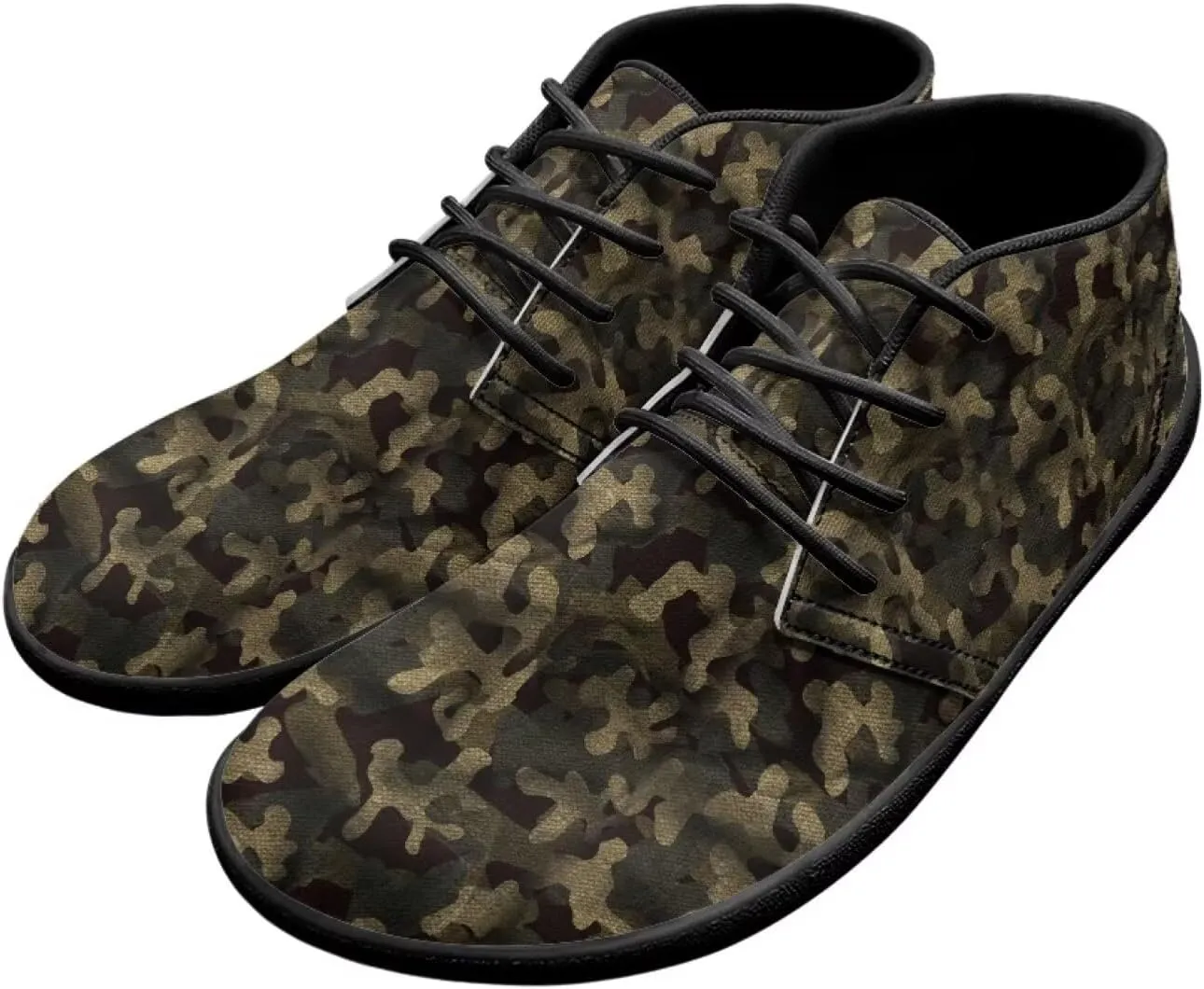 Jeiento Men Barefoot Shoes Camouflage - Wide Toe Box Camo Zero Drop Sole Walking Shoes