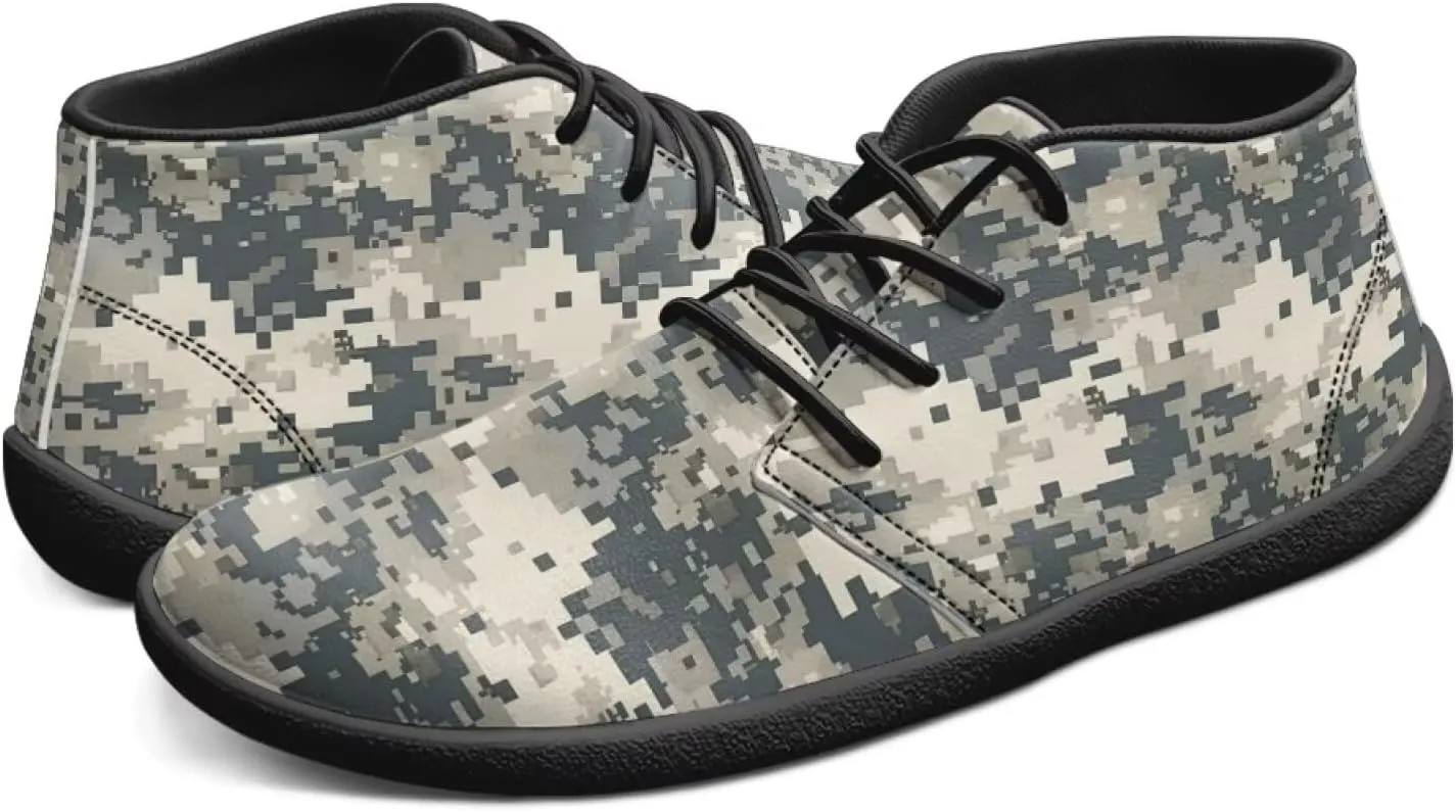 Jeiento Men Barefoot Shoes Camouflage - Wide Toe Box Camo Zero Drop Sole Walking Shoes