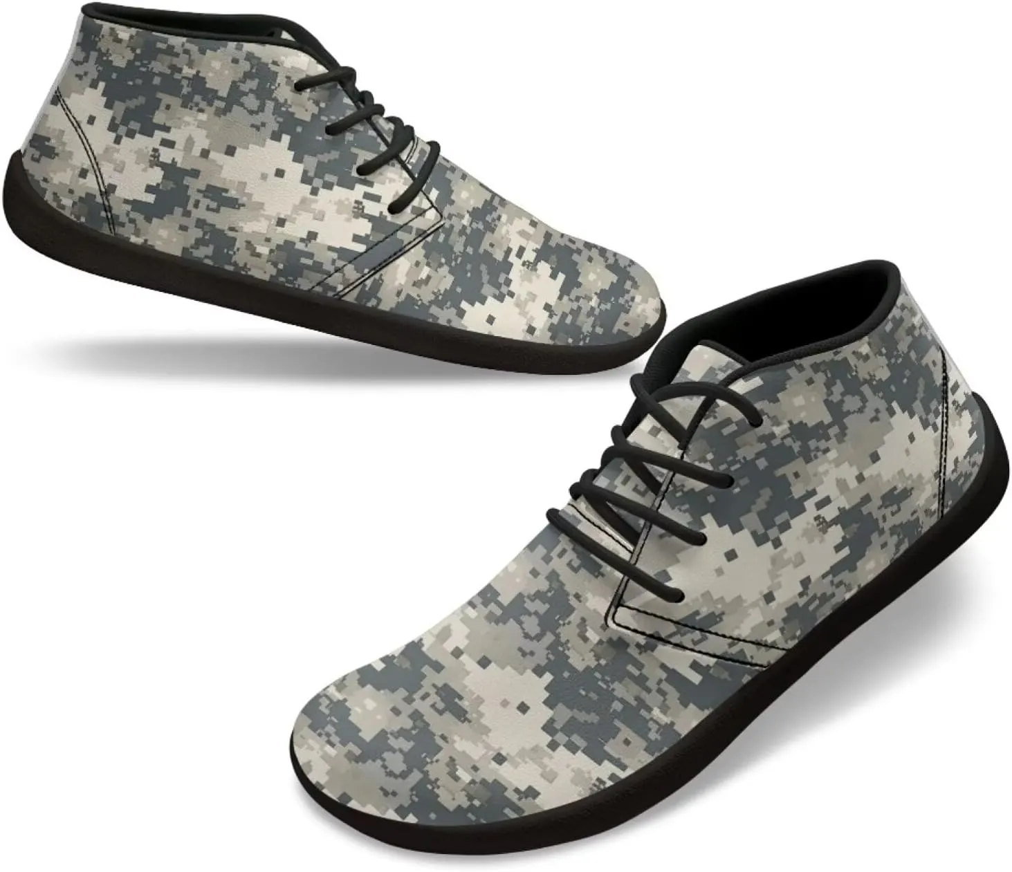 Jeiento Men Barefoot Shoes Camouflage - Wide Toe Box Camo Zero Drop Sole Walking Shoes