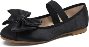 JOEupin Women's Pink Ballet Flats with Bow - Comfortable & Lightweight Shoes | Ballet Flats with Strap | Non-Slip Sole & Cushioned Arch Support Slip-On Shoes for Wedding/Work