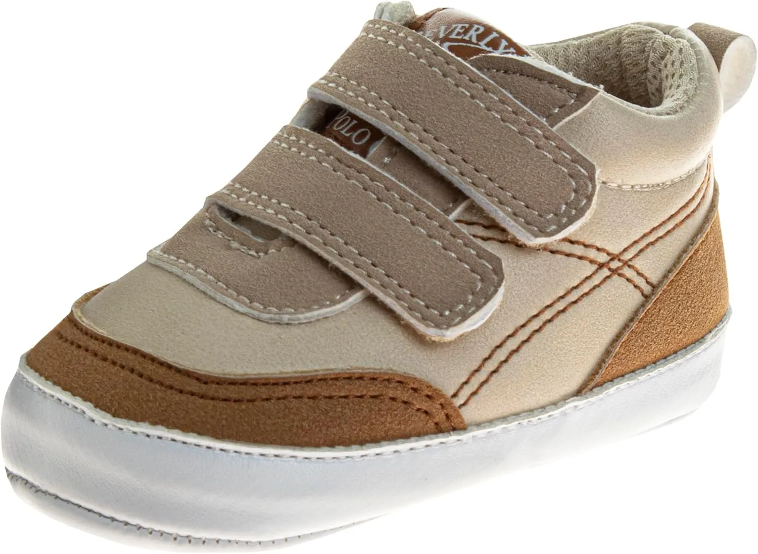 Josmo Baby Infant Sneaker Shoes Slipon Strap Closure - Lightweight Baby Shoe for Boys Newborn (Sizes: 2-4 Infants)
