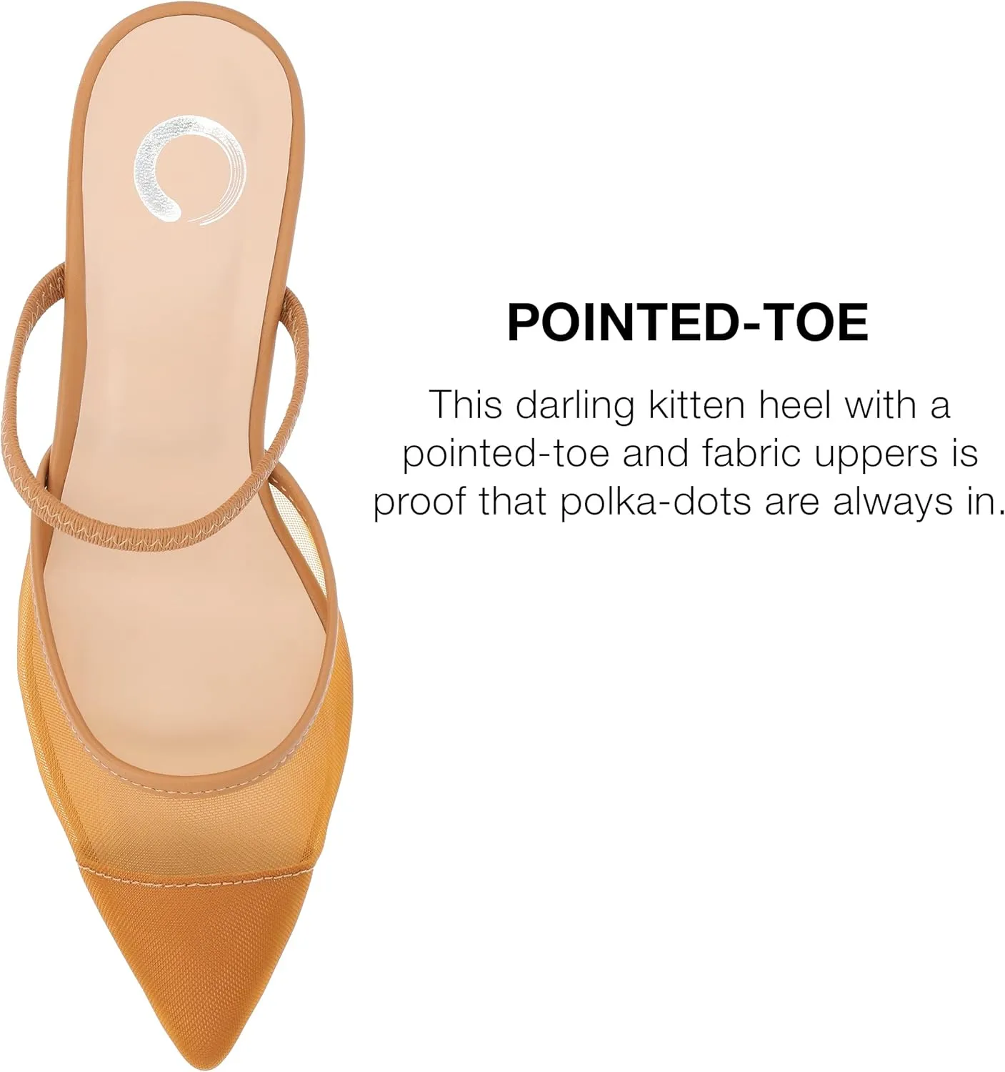 Journee Womens Allana Slip On Kitten Heel Mule Pumps