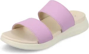 Journee Womens cushioned footbeds Janis multi-strap sandal slip on faux leather platform heel