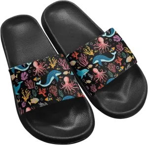 JoyLamoria Women Animal Design Slides House Sandals for Cloud Slippers Thick Sole Cushioned Non-Slip Bathroom Pool Beach Summer